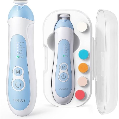 COSLUS C52 Baby Electric Nail File Trimmer, CPC Certified and Quiet Design