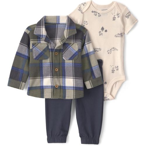 Carter's Baby Boys' 3-piece Bodysuit Pant Sets