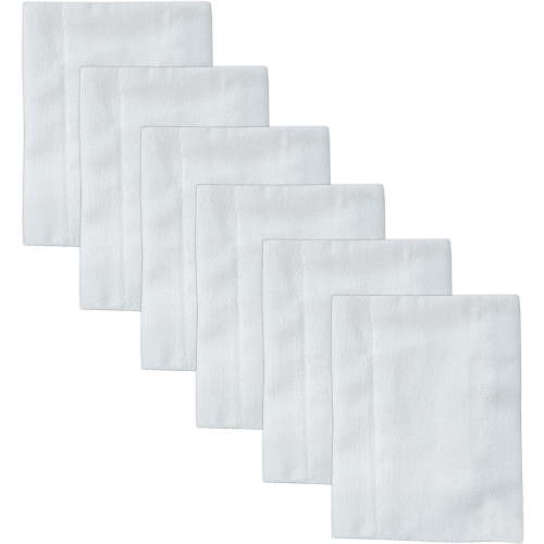 Ruvanti 10 Pack Newborn White Cloth Diapers - 100% Organic Cotton Pre Fold Cloth Diapers, Reusable Baby Diapers, Extra Large 13X19 inch Burp Clothes for Baby Girl, Boy, Toddler,