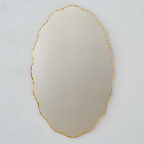 Jane Brass Scalloped Framed Mirror – Magnolia