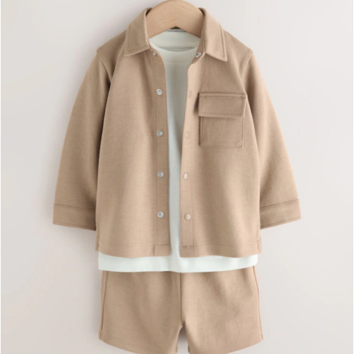 Tan Brown Jersey Shirt T-Shirt and Shorts Set (3mths-7yrs) from Next USA