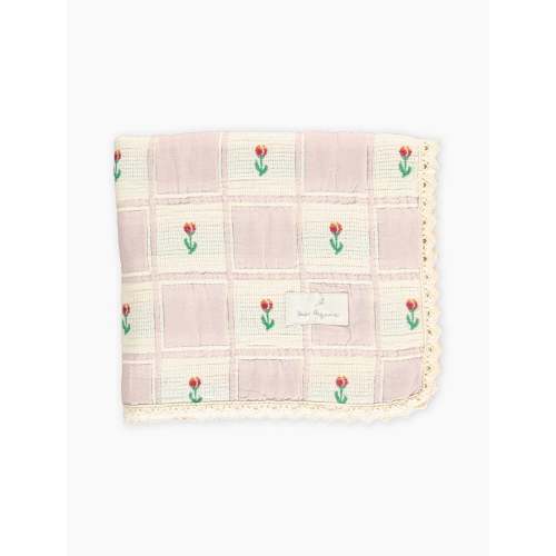 Bella Blanket in Light Mauve Tulip Patchwork
