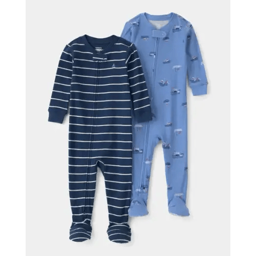 Baby Boy 2-Pack Boat Snug Fit 1-Piece Pajama - Blue | Carter's