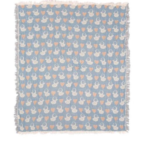 Ducky Gauze Receiving Blanket Single with Pouch | Sand Cloud