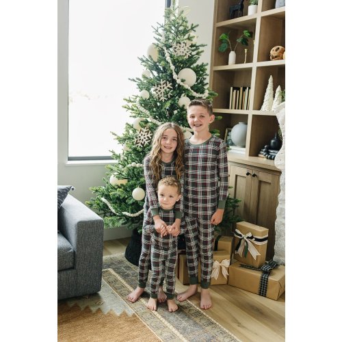 Green Plaid Bamboo Cozy Set