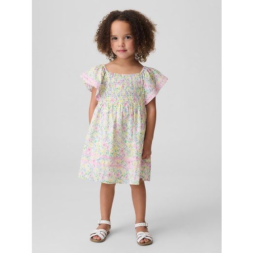 Baby & Toddler Smocked Flutter-Sleeve Dress