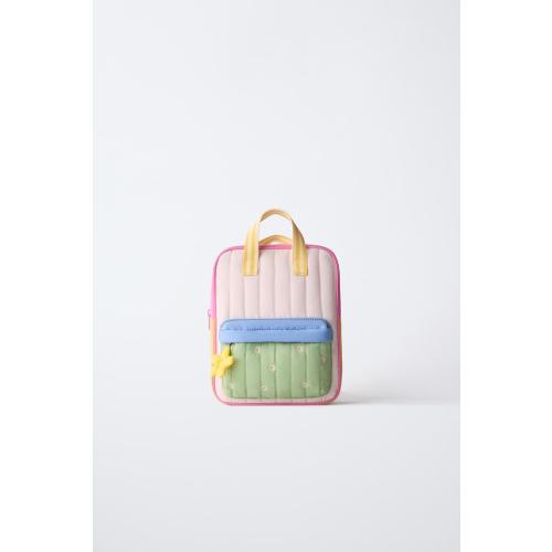 MULTICOLORED FLOWER BACKPACK