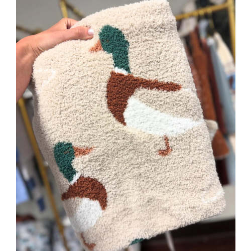 Velvet Fawn My Duckling Chenille Blanket