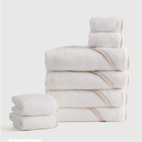 Organic Turkish Cotton Baby Bath Bundle 8-Pack in White