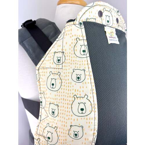 Honey Bear with Koolnit- Infant Kinderpack Plus size straps