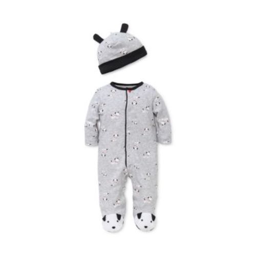 Baby Boys Dalmatian Print Footie with Hat Set
