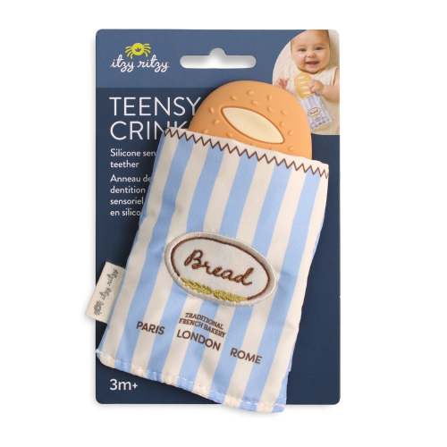 Itzy Ritzy Teensy Crinkle Silicone Teether - Baguette