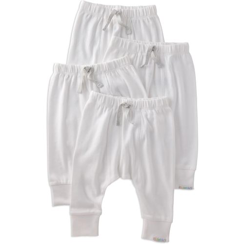Baby Jordan 4-Pack Jogger Pants 100% Organic Cotton Bottoms for Boys & Girls