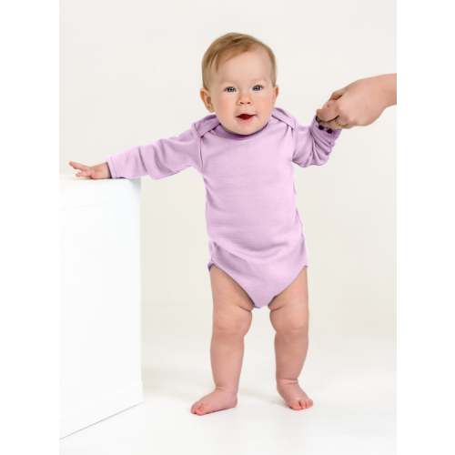 Wooly Thermal Baby Bodysuit 100% Soft Merino Wool Lilac – Somerino