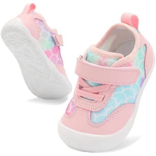 Scurtain Baby Shoes Boy Girl First Walking Shoe Infant Crib Breathable Sneakers Lightweight Barefoot Shoes for Babies