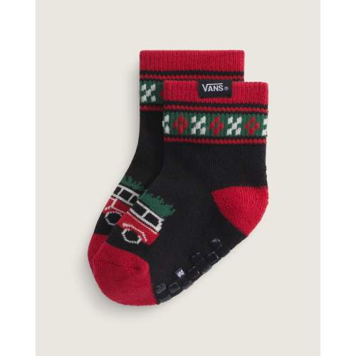 Infant Winter Family Trip Crew Socks in Black | Vans