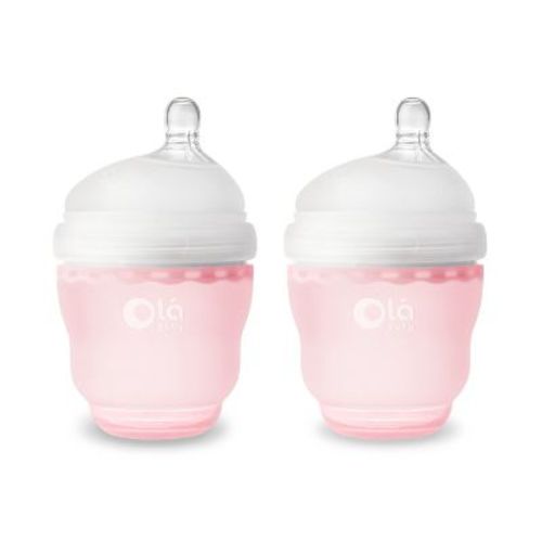 Olababy Gentle Bottle - Rose 4oz (2PK)