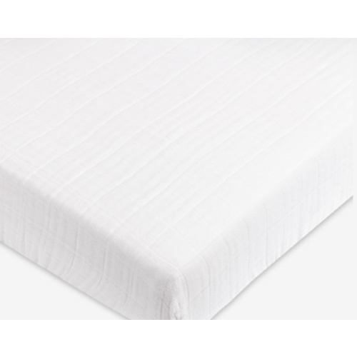 Mini Crib Sheet in GOTS Certified Organic Muslin Cotton