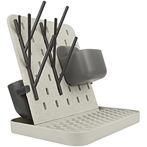Boon Groove Space Saving Drying Rack – Customizable Countertop Drying Rack for Baby Bottles