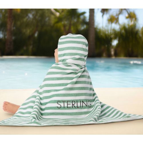 Mini Stripe Baby Beach Hooded Towel UPF 50+