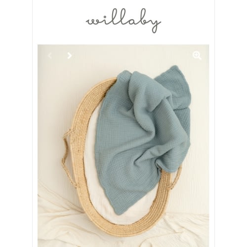 Essential Baby Blanket | Organic Cotton Gauze | Willaby – willaby
