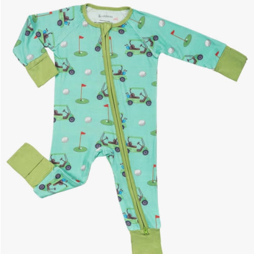 LollyBanks Baby Pajamas, 2-Way Zipper Romper, 95% Viscose Made from Bamboo and 5% Spandex, Baby Sleepers