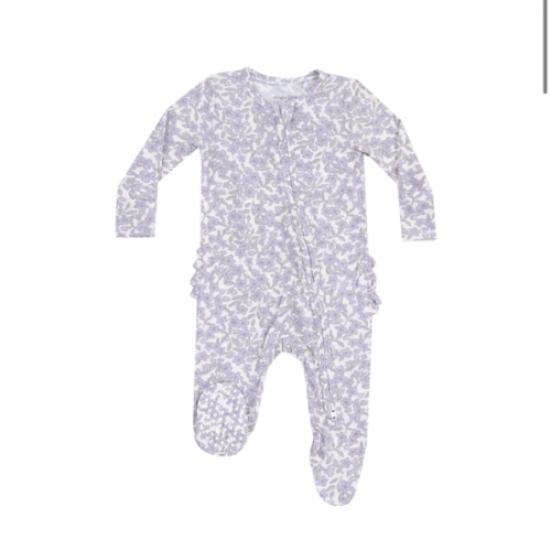 2 Way Zipper Ruffle Back Footie - Forget Me Not Floral – Angel Dear