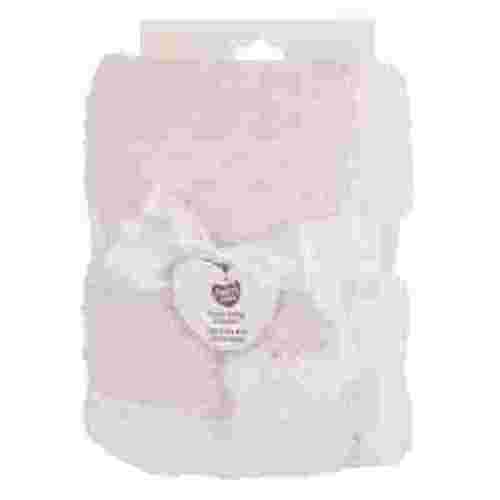 Parent's Choice Pink Popcorn Plush Super Soft Baby Blanket, Reversible, 30" x 40", Infant Girl
