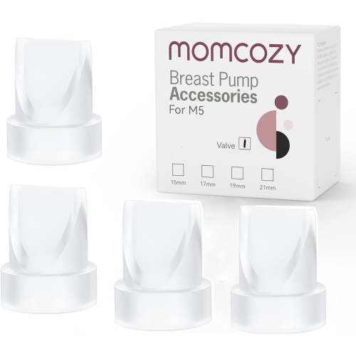 Momcozy Duckbill Valves Compatible with Momcozy M5. Original M5 Breast Pump Replacement Accessories, 4 PCS