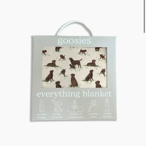 Goosies - Chocolate Lab Dogs - Everything Blanket