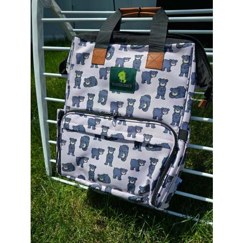 Black Bear Diaper Backpack