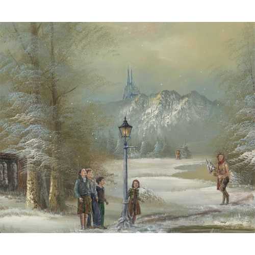 Spare Oom - The Chronicles of Narnia: The Lion, the Witch and the Wardrobe | Winter World | Oil Painting Art Print | C. S. Lewis