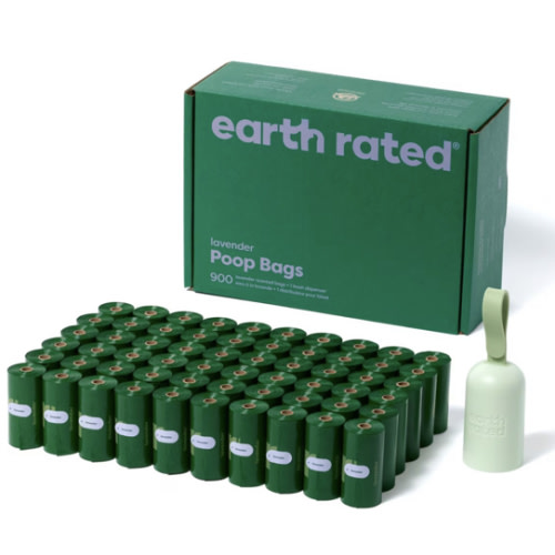 Earth Rated Dog Poop Bag Holder with Dog Poop Bags
