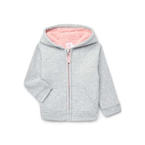 Wonder Nation Toddler Fleece Zip Hoodie, Size 12M-5T
