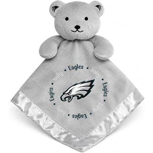 Baby Fanatic NFL Baby Security Blanket Bear Snuggle Toy for Newborn Boy Girl Unisex Stuffed Animal Officially Licensed- -Philadelphia Eagles
