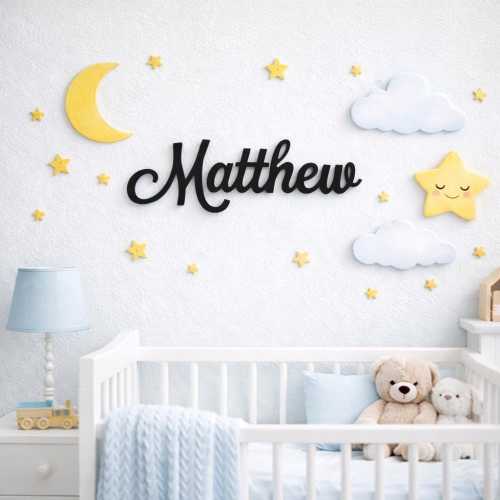 Personalized Baby Name Wall Decor,Custom Wooden Name ,  Wooden Nursery Name, Baby Room Decoration