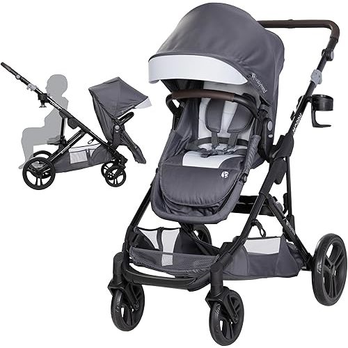 Baby Trend Morph Single to Double Modular Stroller, Dash Grey