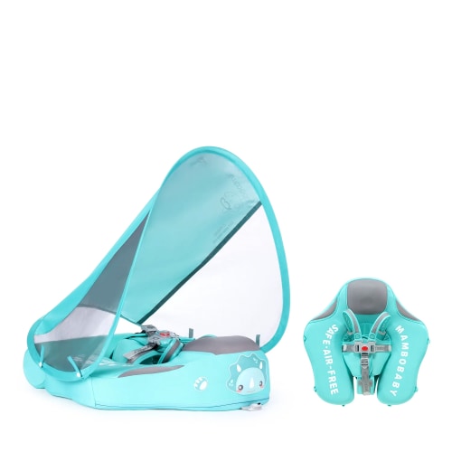 Mambobaby Pool Float with Canopy and Tail Dino-Unicorn