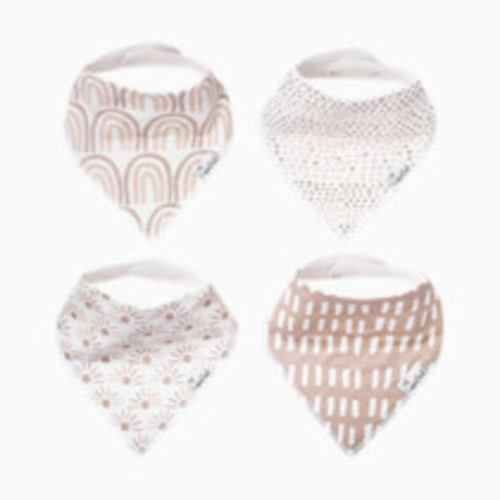 Copper Pearl Printed Bandana Bib Set (4-Pack) - Bliss