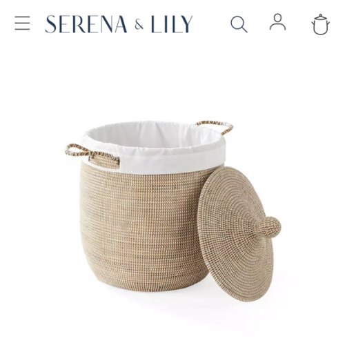 La Jolla Basket Liner | Serena and Lily
