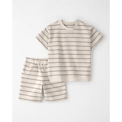 Kids 2-Piece Organic Cotton Top & Short Set in Stripes - Little Planet | Carter's