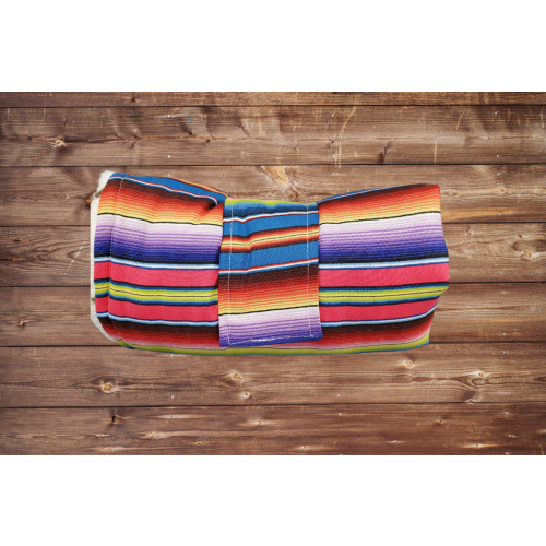 On the Go Changing Pad - Purple Serape with Cow Minky interior