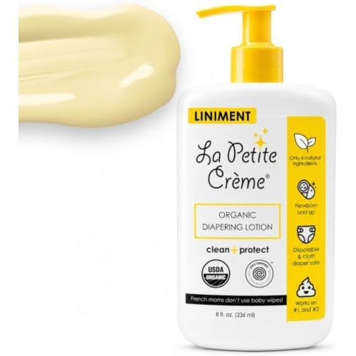 La Petite Creme Premium Diapering Lotion - Liniment Diaper Rash Cream, 8 oz