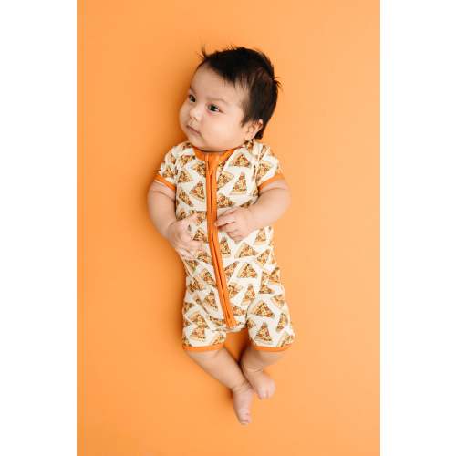 Pizza Please Bamboo Short Romper