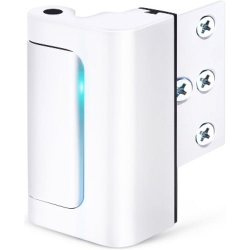 DOMETOUR Home Security Door Reinforcement Lock, Child Proof, Withstand 800 lbs, Top Flip Latch for Inward Swinging Doors