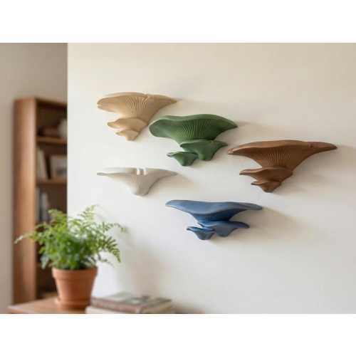 Mushroom Shelf Variety Pack – Set of 5 Floating Shelves for Cottagecore Wall Decor | Cute Mushroom Wall Shelf Gift Set