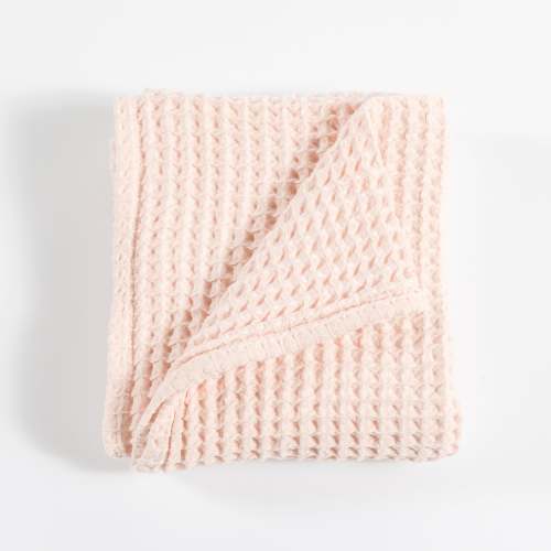 Waffle blanket - pale pink