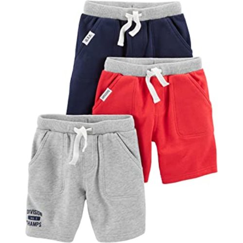 Simple Joys by Carter's Babies, Toddlers, and Boys' Knit Shorts, Pack of 3