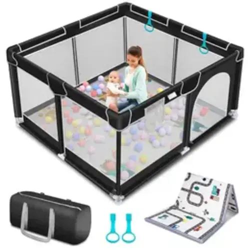 Baby Playpen, Indoor and Outdoor Playard, Play Pens for Kid Activity Center, Sturdy Safety Baby Fence with Breathable Mesh for Toddler playpen Fall Deals For You - TikTok Shop