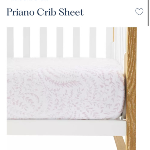 Priano Crib Sheet | Serena and Lily